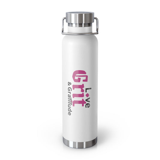 LG&G 22oz Vacuum Insulated Bottle PINK & Black Logo