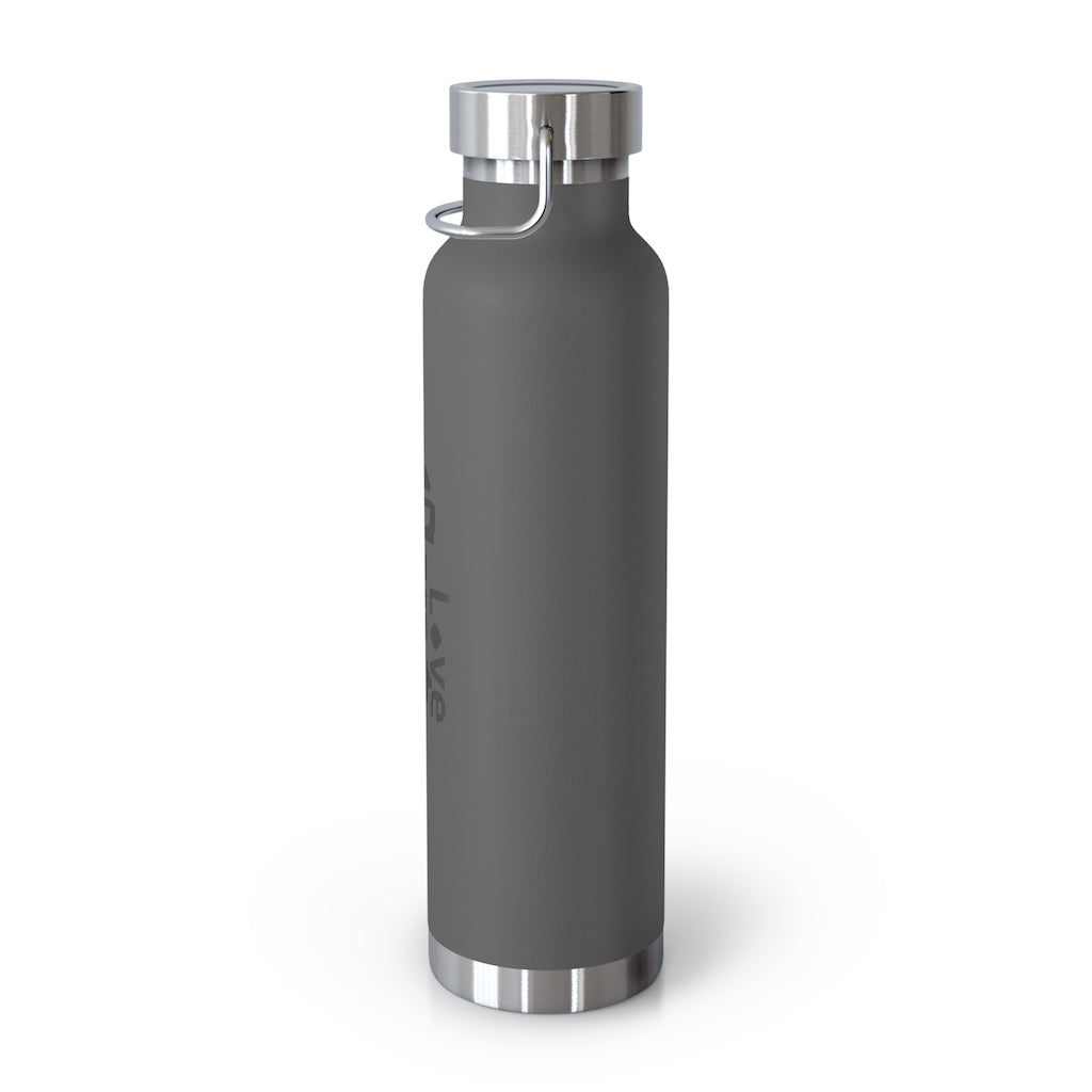 LG&G 22oz Vacuum Insulated Bottle Black Logo