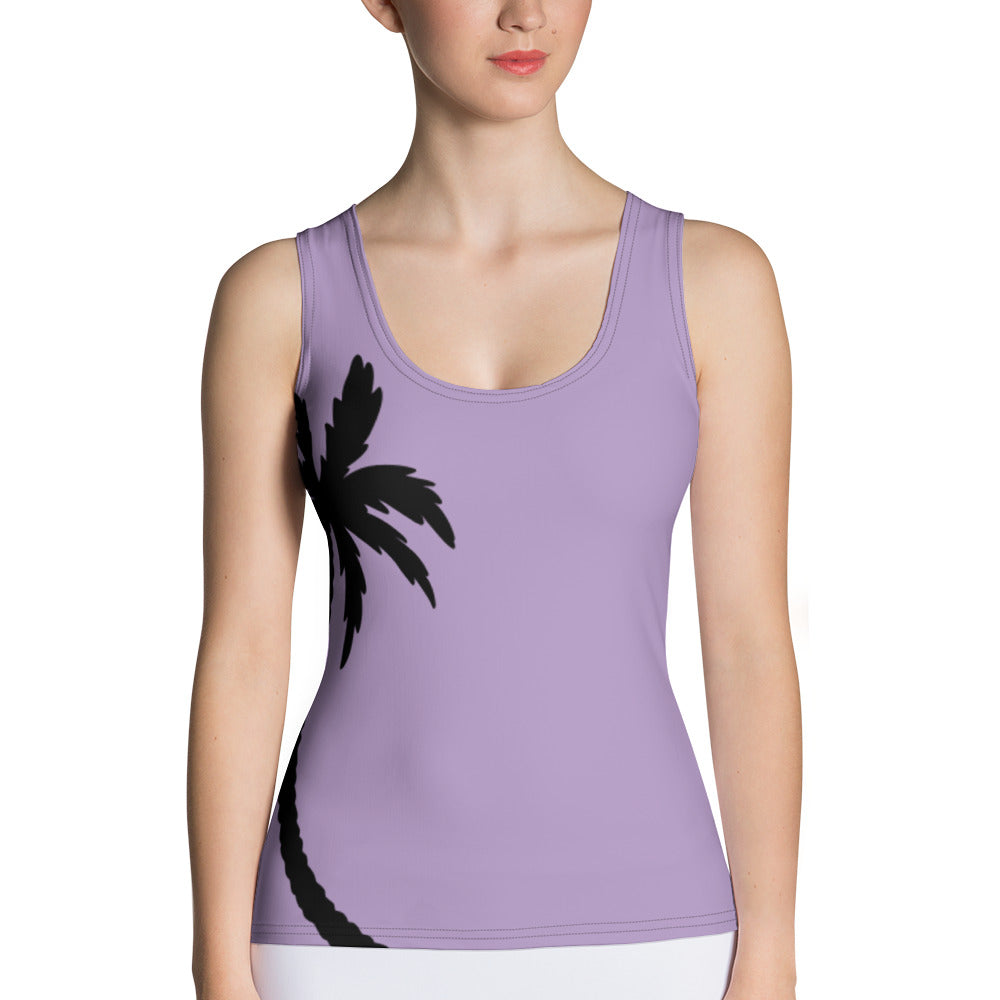 LG&G Purple Palm Tank Top