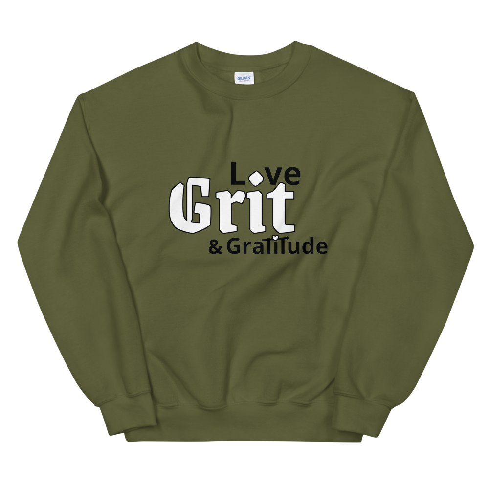 LG&G Unisex Sweatshirt WhiteBlack,whiteheart