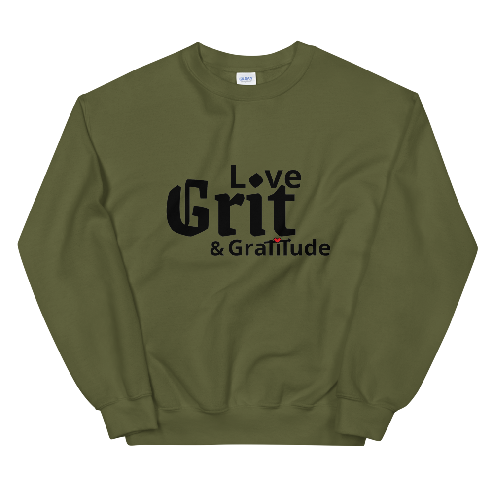 LG&G Unisex Sweatshirt AllBlack,redheart
