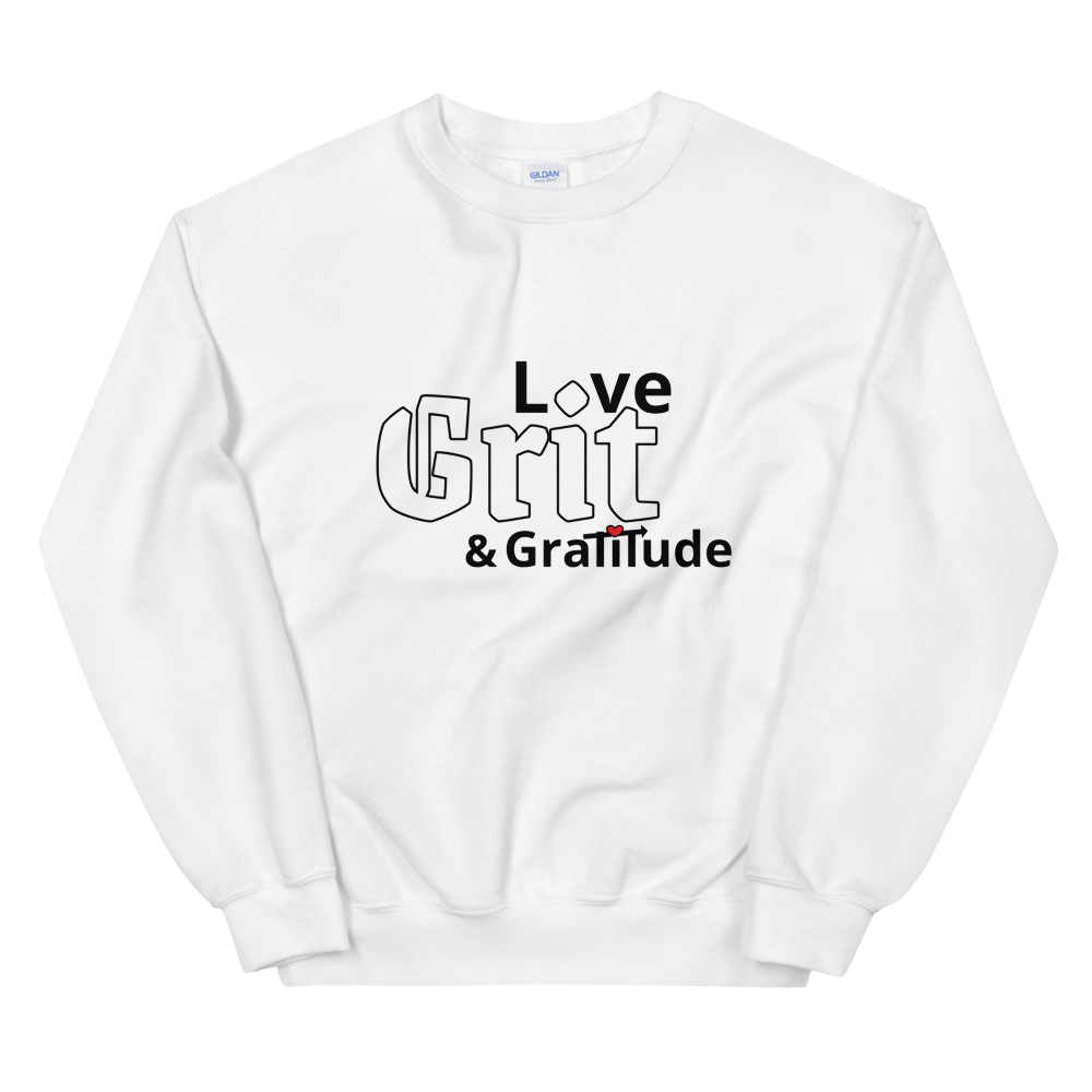 LG&G Unisex Sweatshirt WhiteBack,Redheart