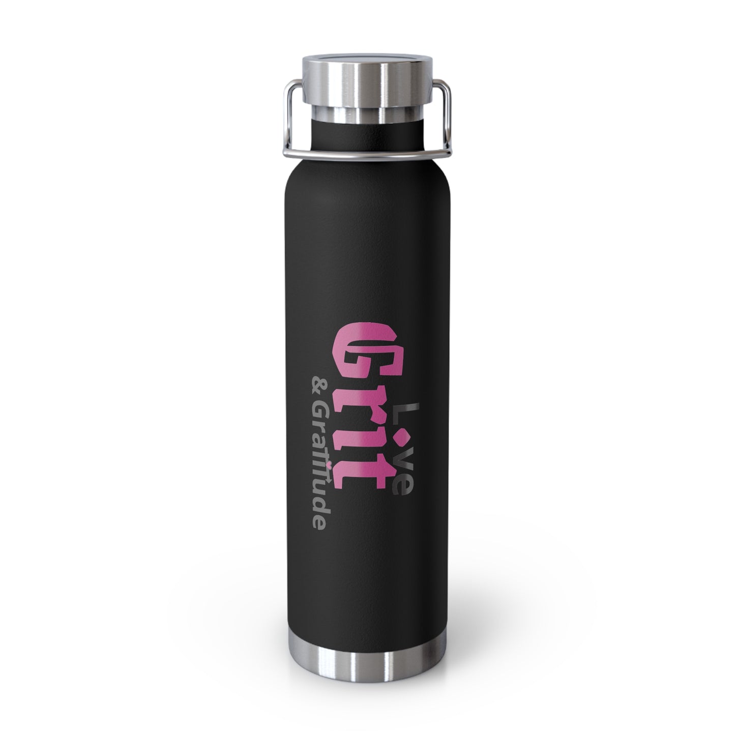 LG&G 22oz Vacuum Insulated Bottle PINK & Black Logo