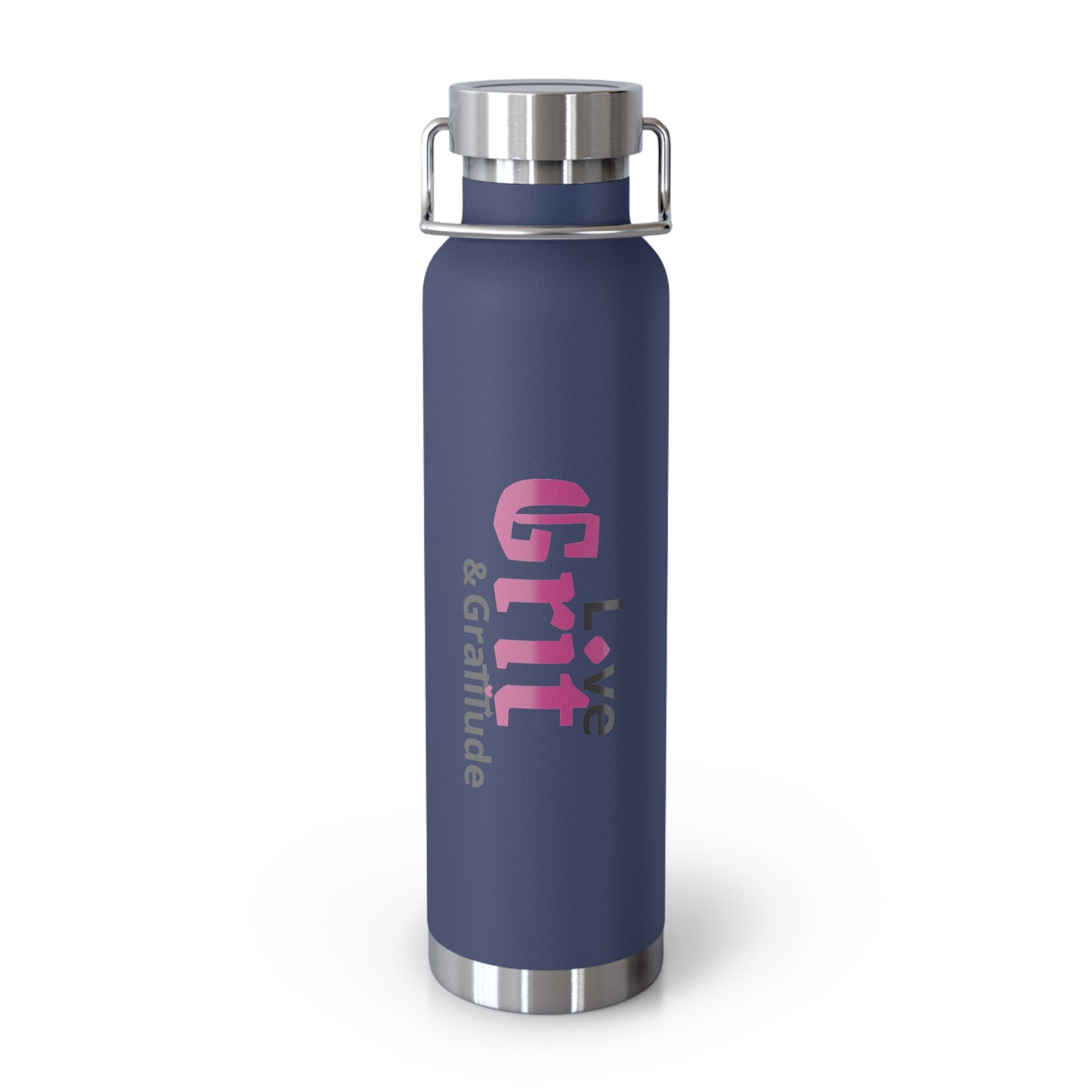 LG&G 22oz Vacuum Insulated Bottle PINK & Black Logo
