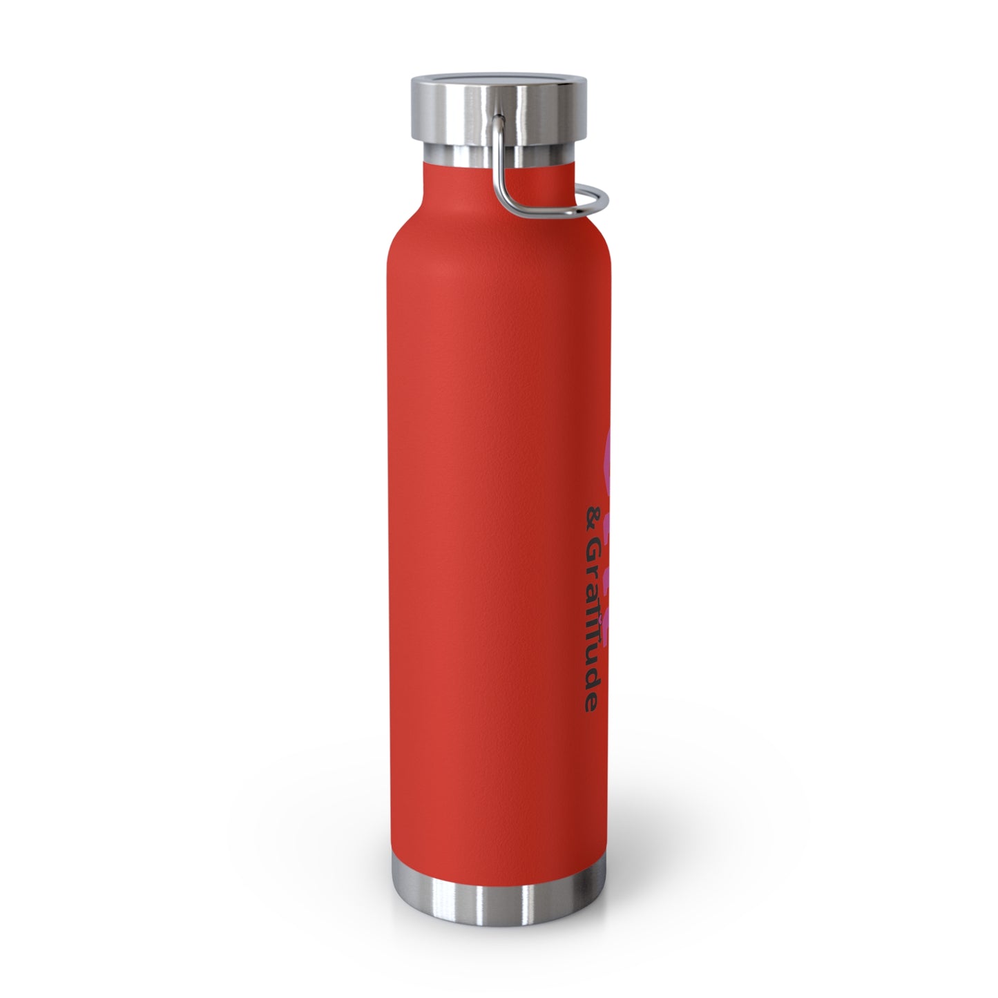 LG&G 22oz Vacuum Insulated Bottle PINK & Black Logo