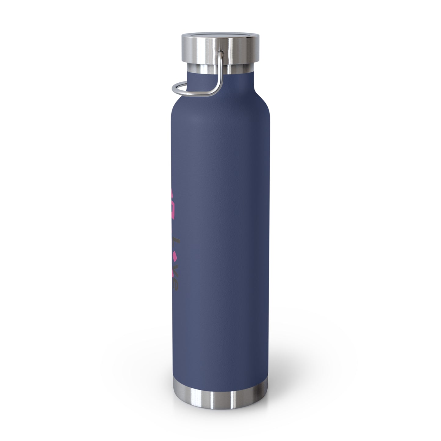 LG&G 22oz Vacuum Insulated Bottle PINK & Black Logo