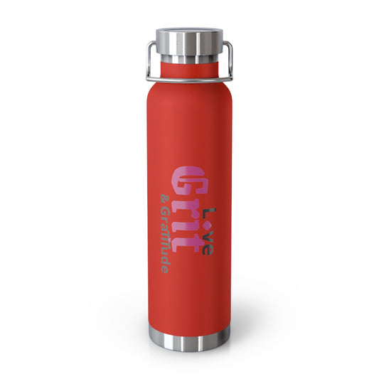 LG&G 22oz Vacuum Insulated Bottle PINK & Black Logo