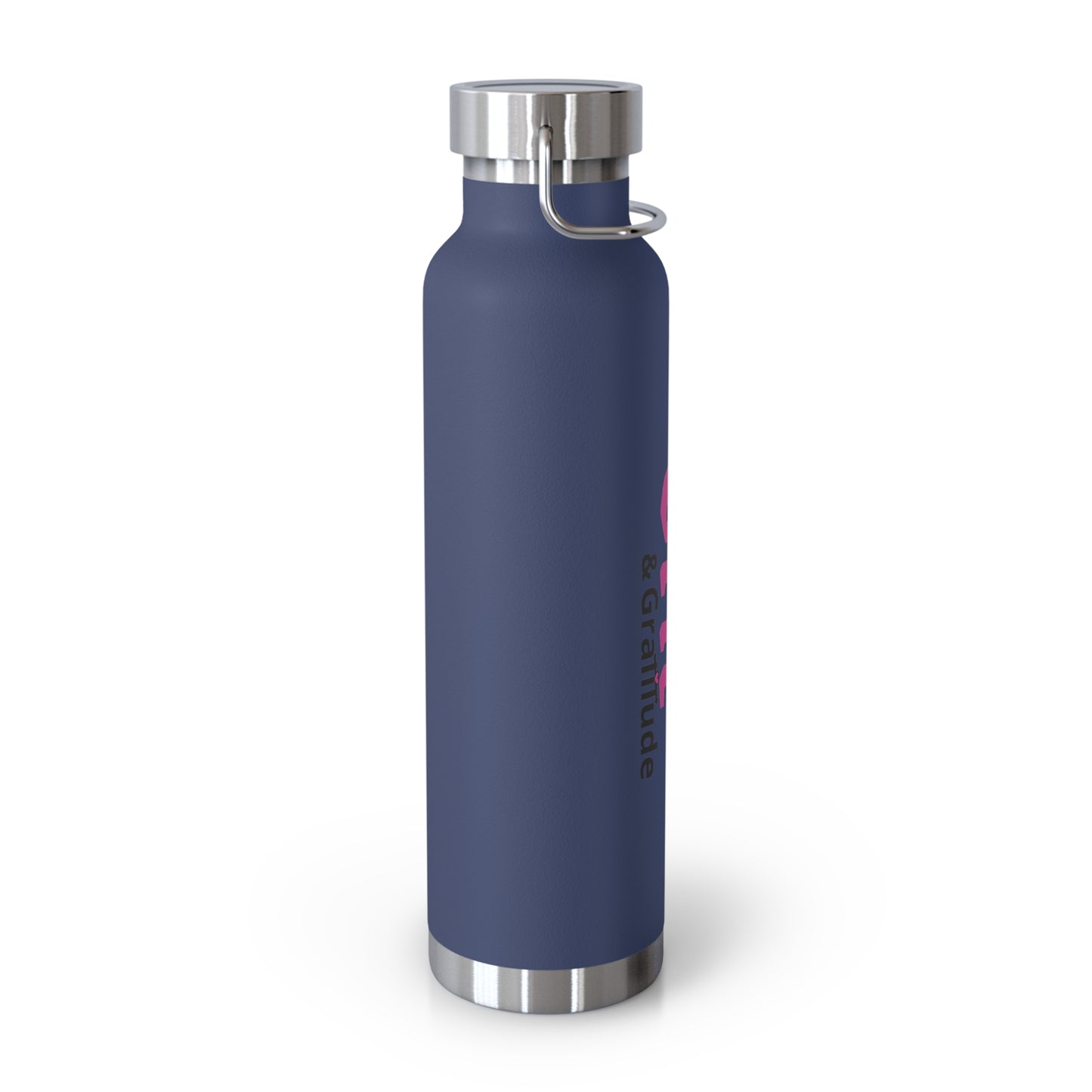 LG&G 22oz Vacuum Insulated Bottle PINK & Black Logo