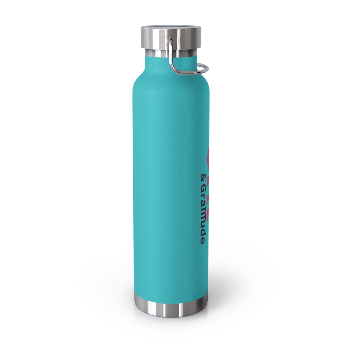 LG&G 22oz Vacuum Insulated Bottle PINK & Black Logo