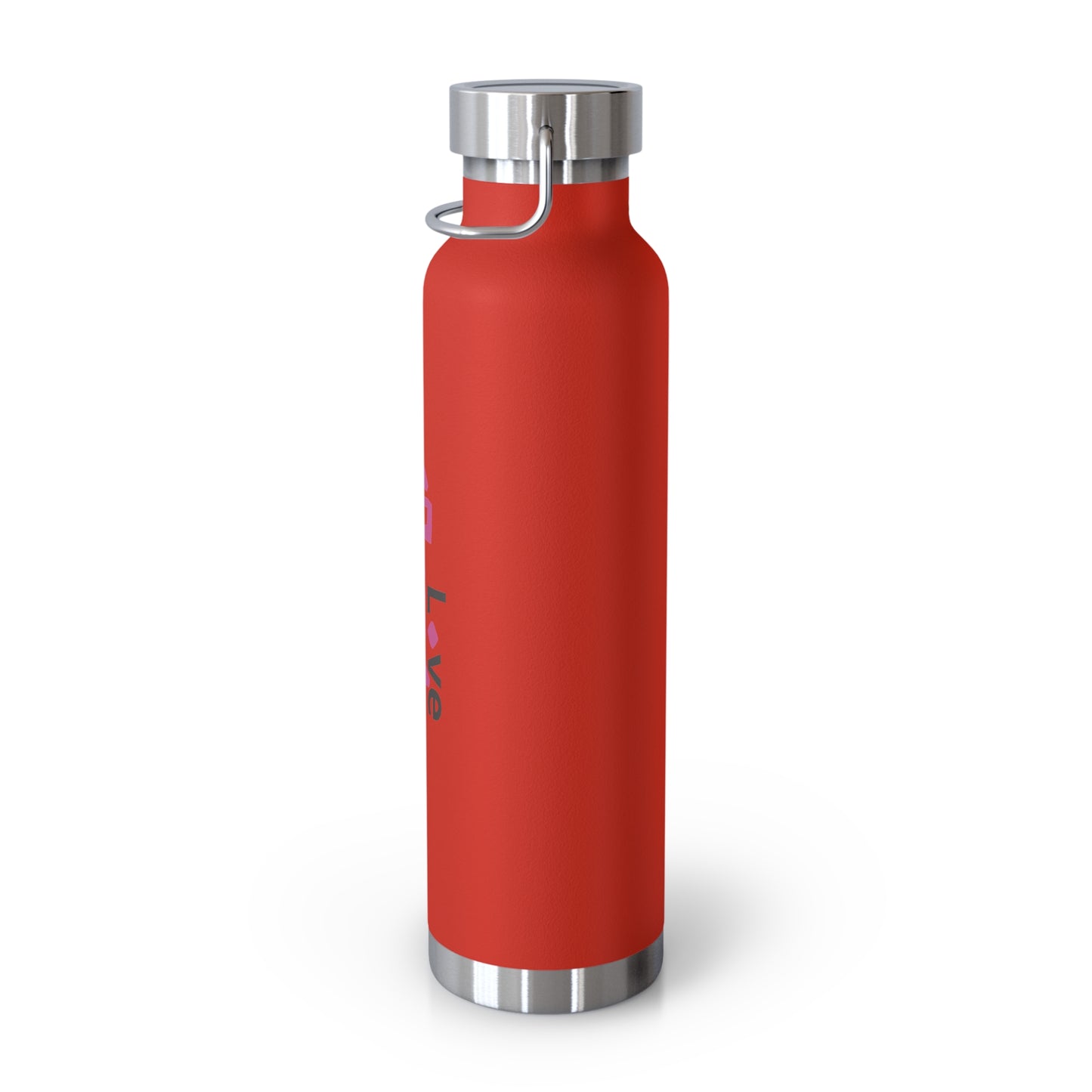 LG&G 22oz Vacuum Insulated Bottle PINK & Black Logo