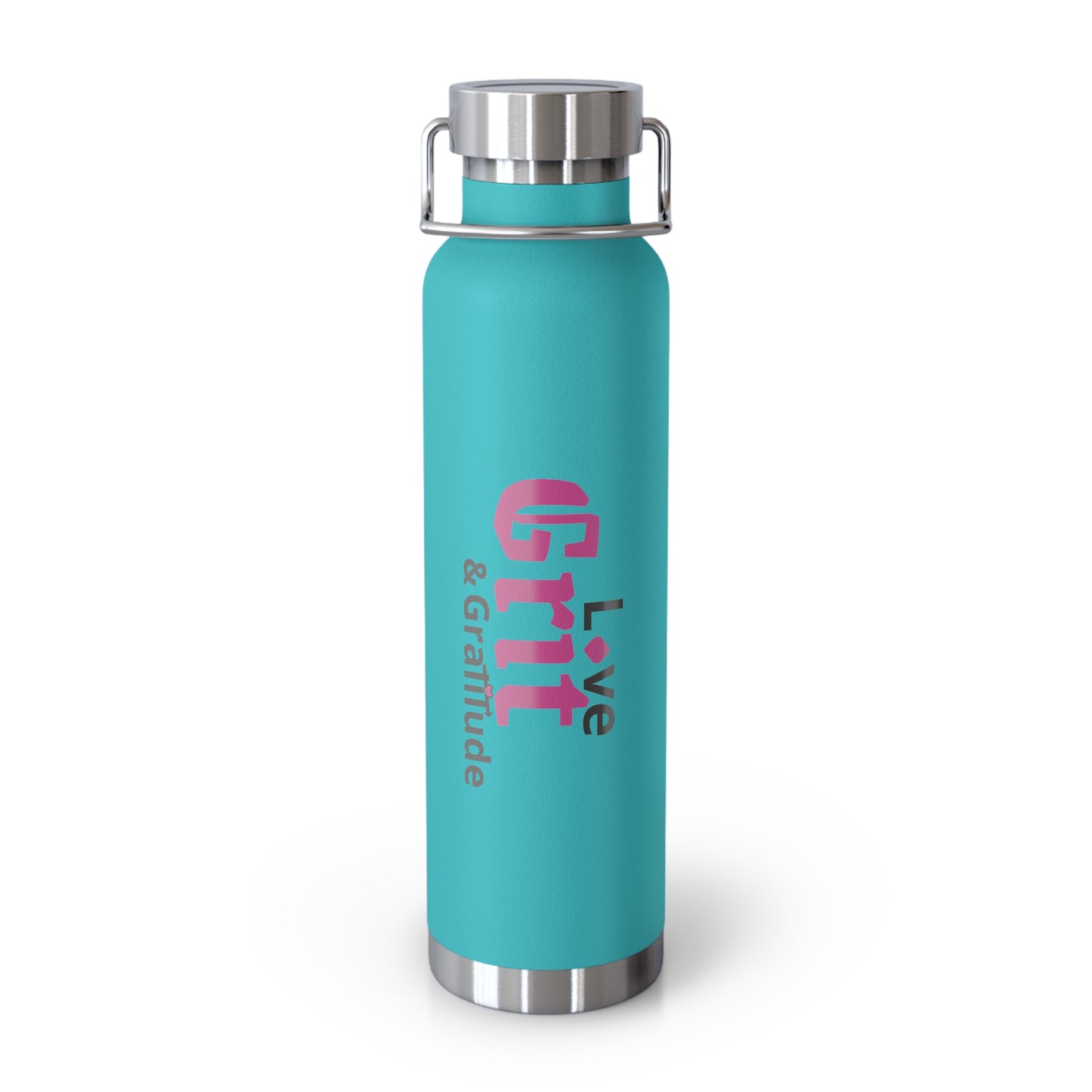 LG&G 22oz Vacuum Insulated Bottle PINK & Black Logo