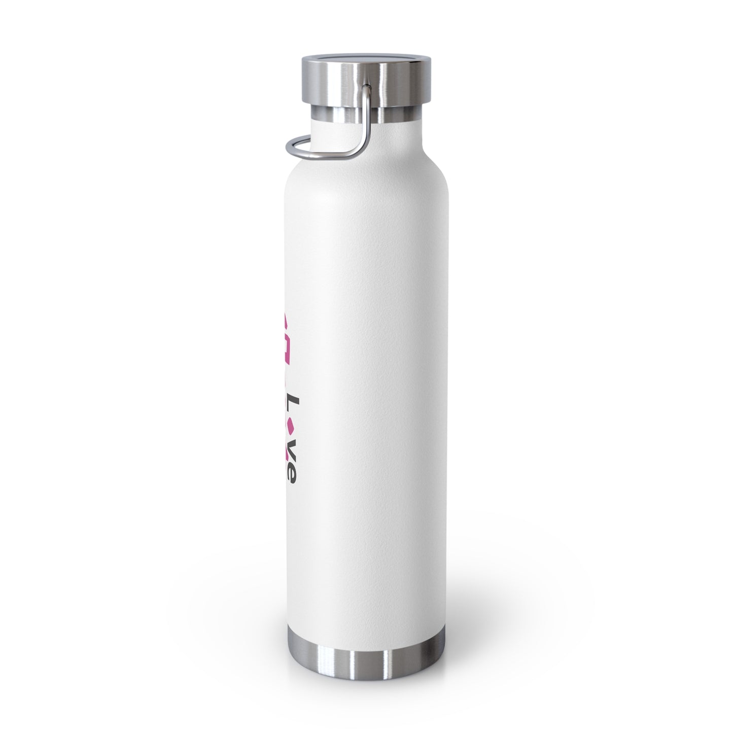 LG&G 22oz Vacuum Insulated Bottle PINK & Black Logo