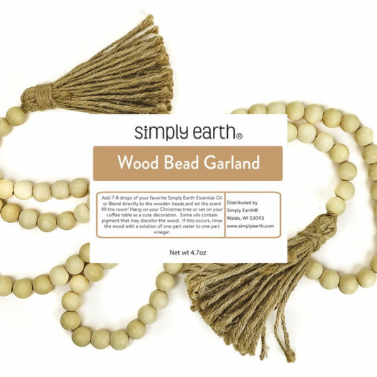 Wood Bead Garland Essential Oil Diffuser