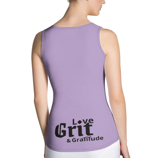 LG&G Purple Palm Tank Top