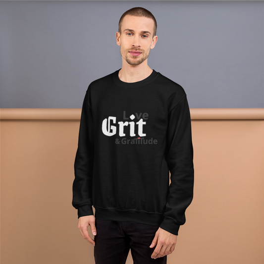 LG&G Unisex Sweatshirt WhiteBack,Redheart