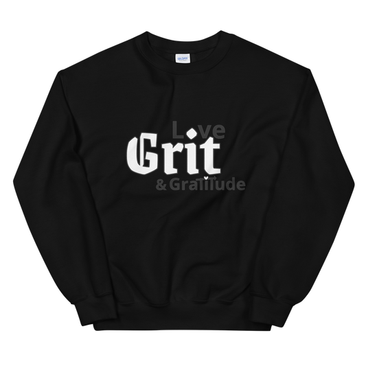 LG&G Unisex Sweatshirt WhiteBlack,whiteheart