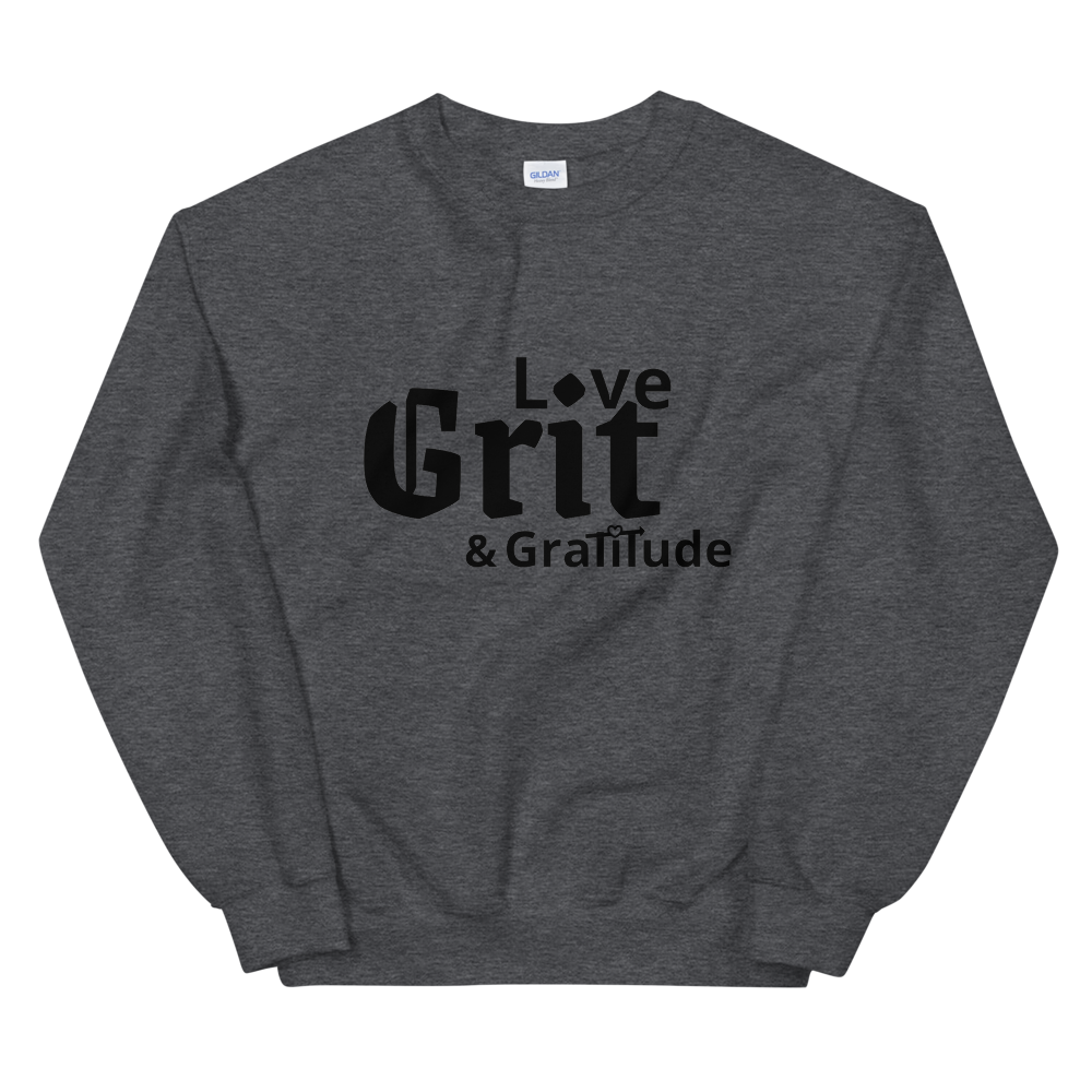 LG&G Unisex Sweatshirt Black&Emptyheart Logo