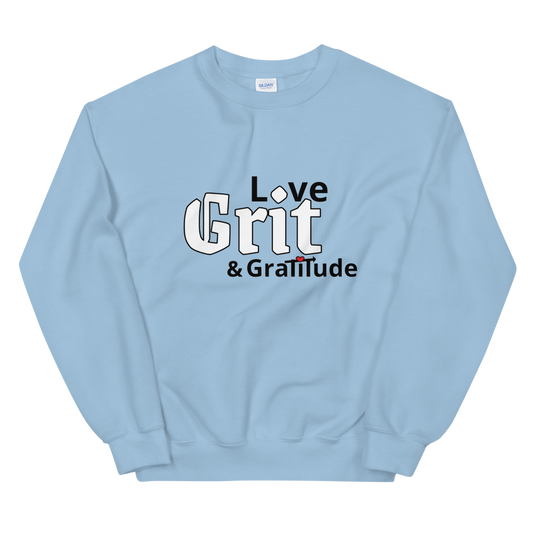 LG&G Unisex Sweatshirt WhiteBack,Redheart