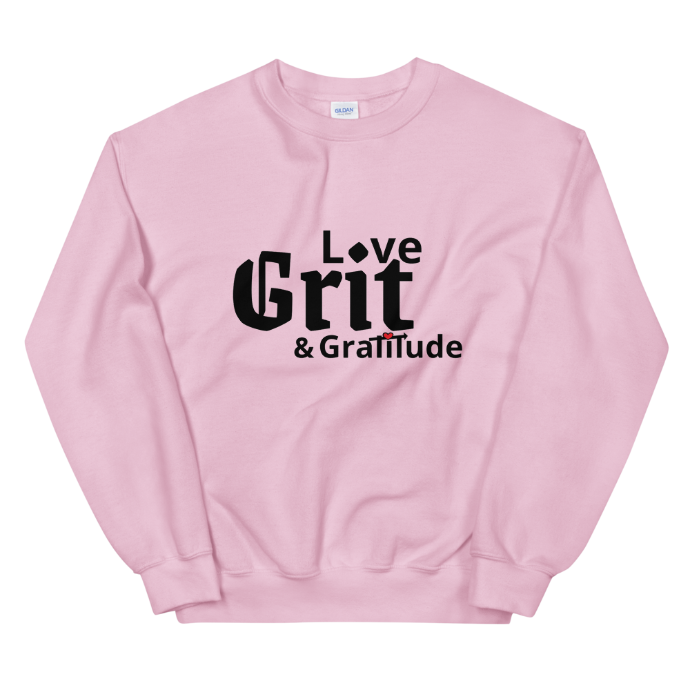 LG&G Unisex Sweatshirt AllBlack,redheart