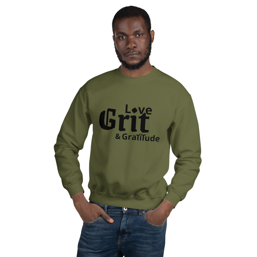 LG&G Unisex Sweatshirt Black&Emptyheart Logo