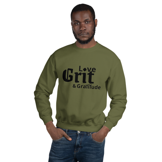 LG&G Unisex Sweatshirt Black&Emptyheart Logo