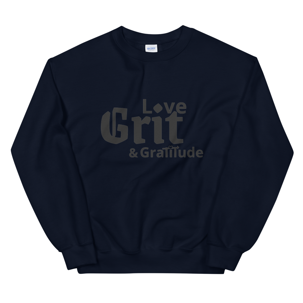 LG&G Unisex Sweatshirt Black&Emptyheart Logo