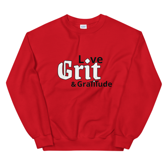 LG&G Unisex Sweatshirt WhiteBlack,whiteheart