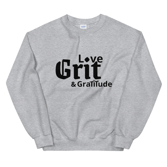 LG&G Unisex Sweatshirt Black&Emptyheart Logo